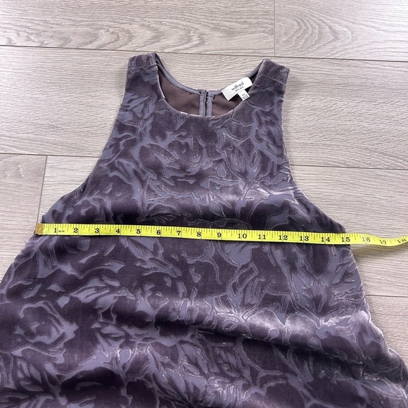 Aritzia Wilfred Trompette Trapeze Velvet Mini Purple Dress - Picture 9 of 11